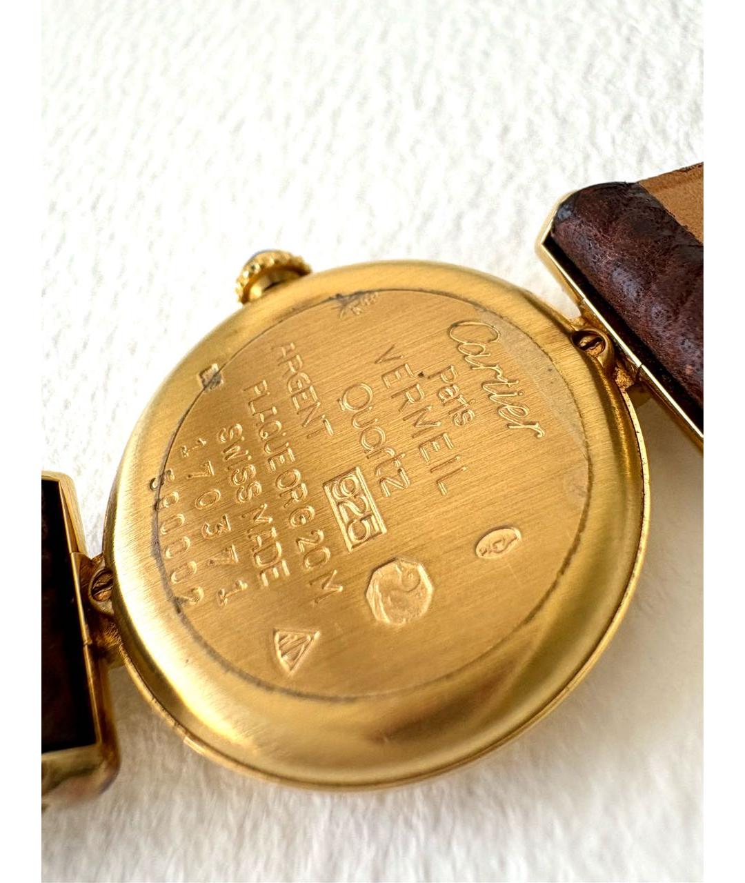 CARTIER Золотые позолоченные часы, фото 2