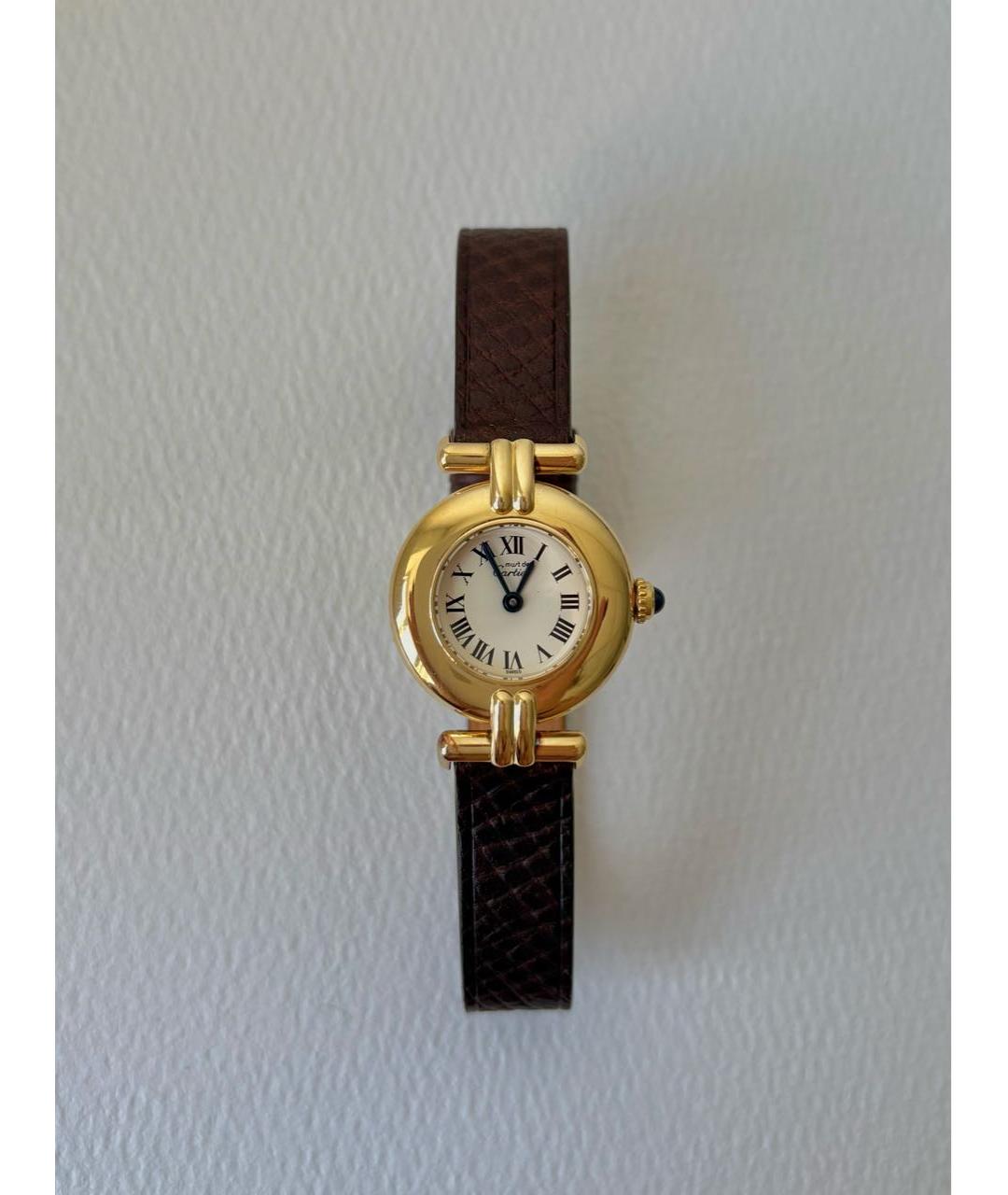 CARTIER Золотые позолоченные часы, фото 8