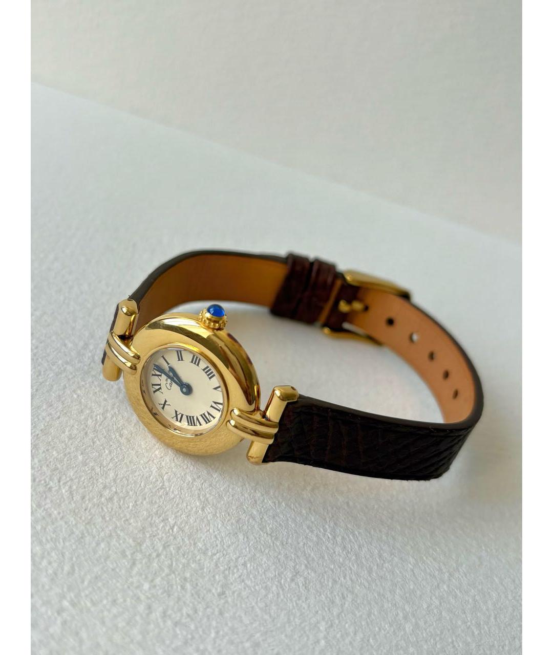 CARTIER Золотые позолоченные часы, фото 3