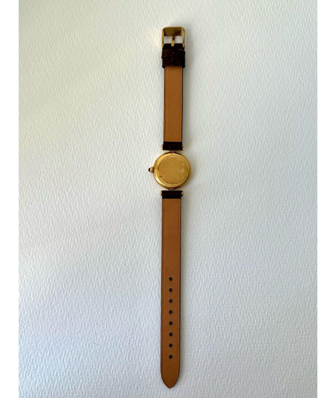 CARTIER Золотые позолоченные часы, фото 7