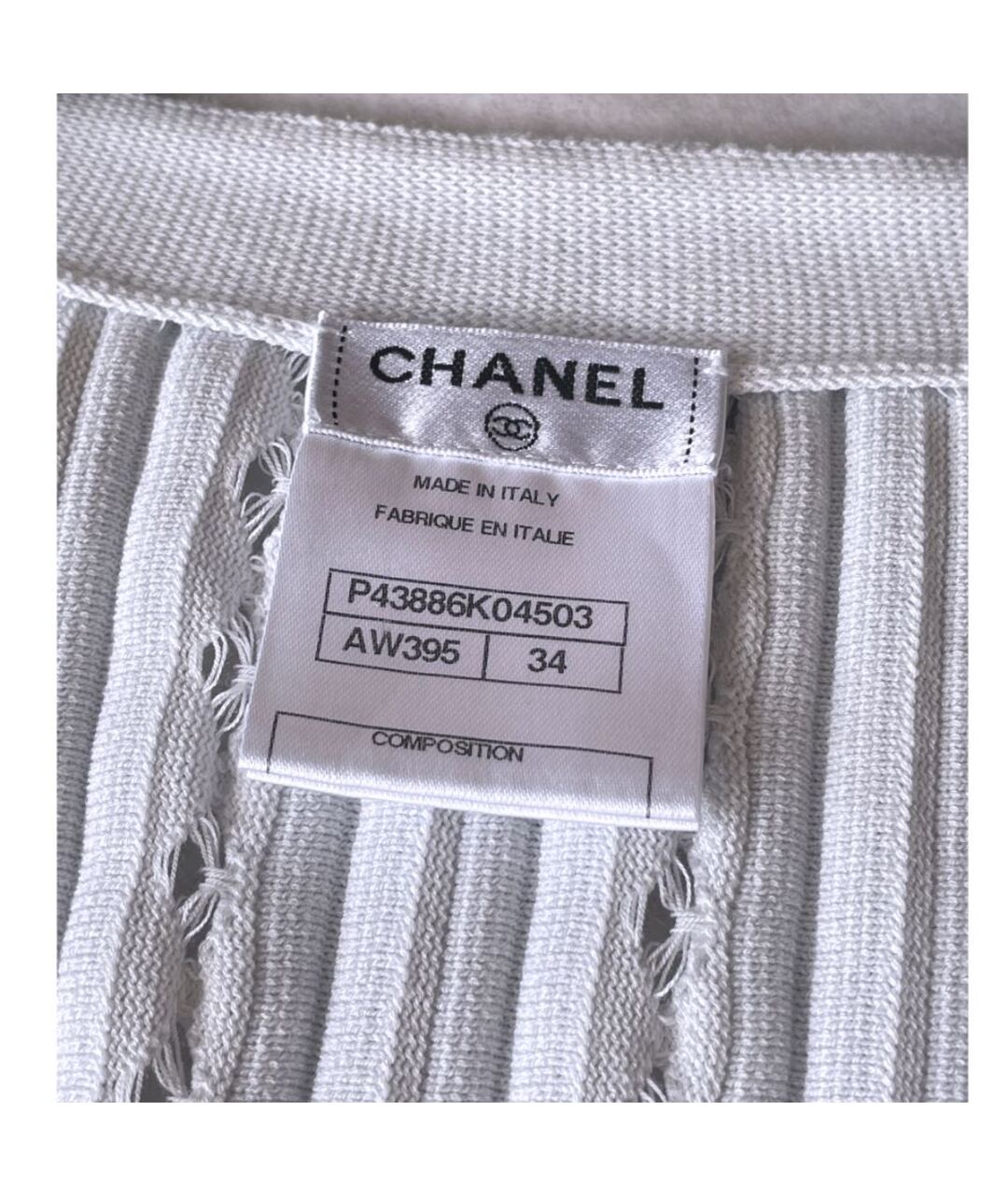 CHANEL Голубой хлопковый кардиган, фото 3