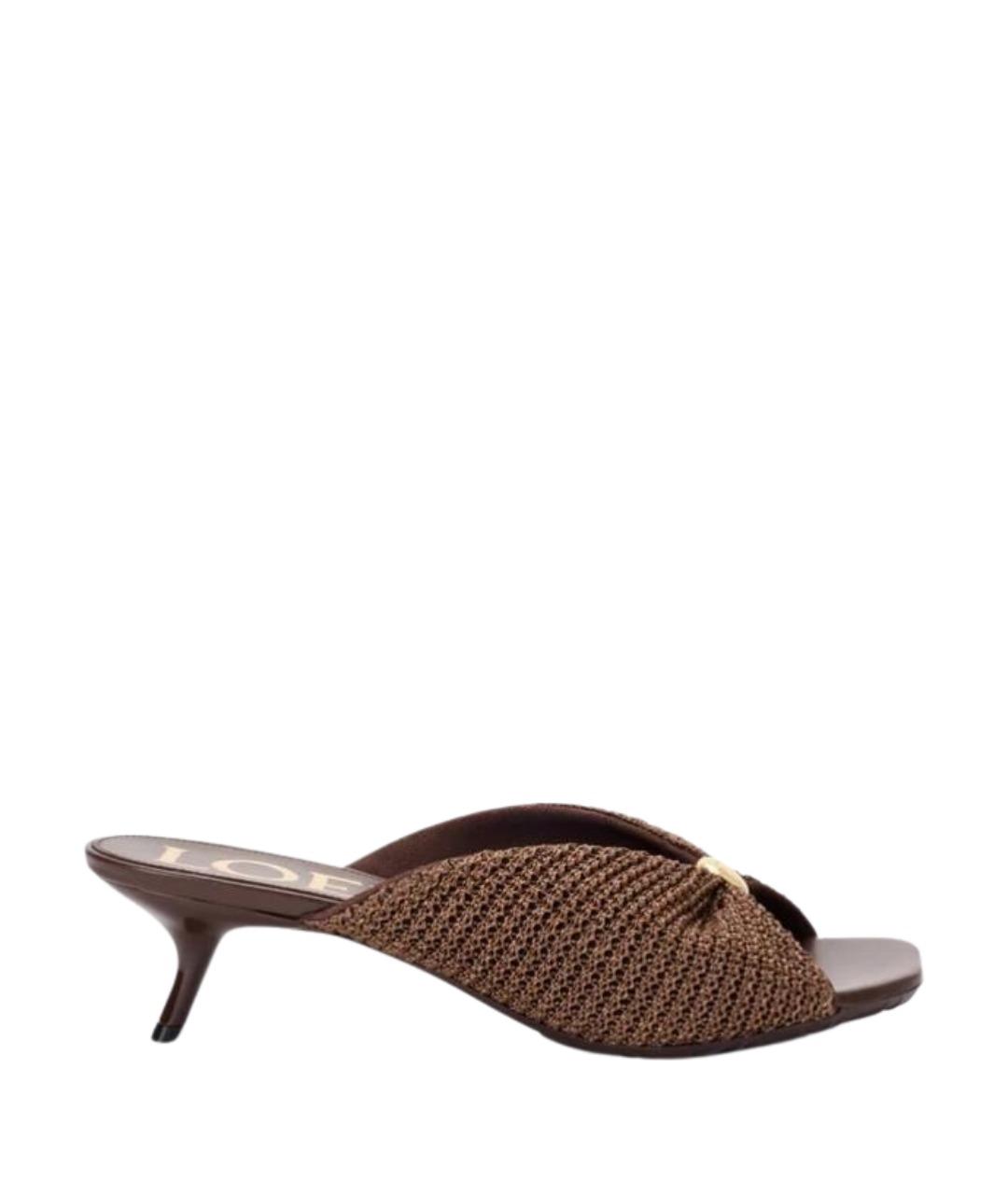 LOEWE Коричневые мюли, фото 1