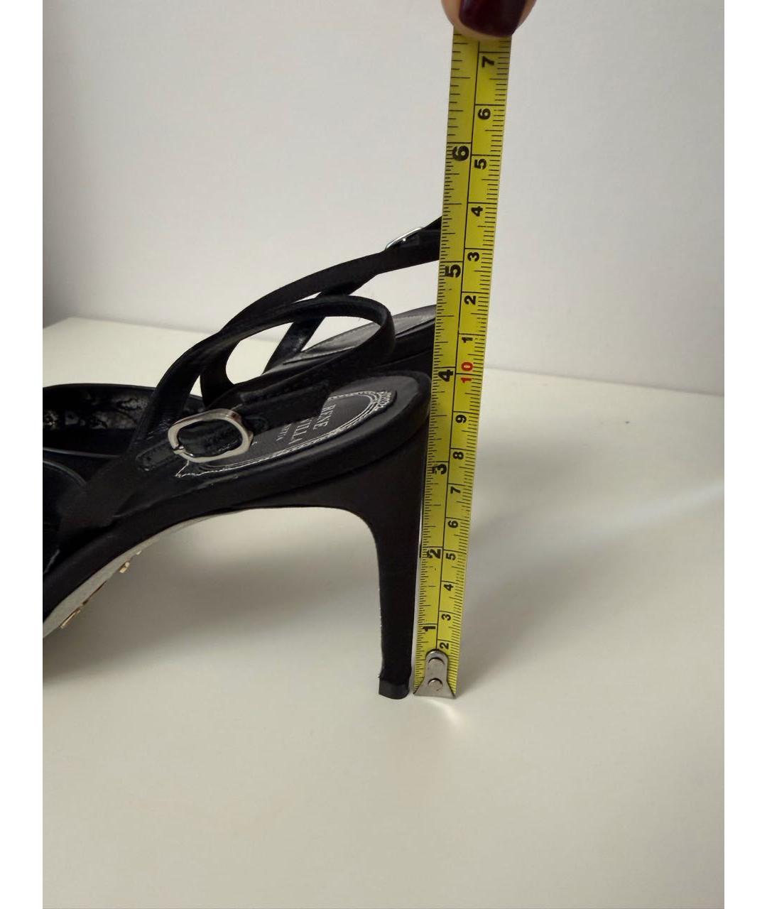 RENE CAOVILLA Черные текстильные туфли, фото 7