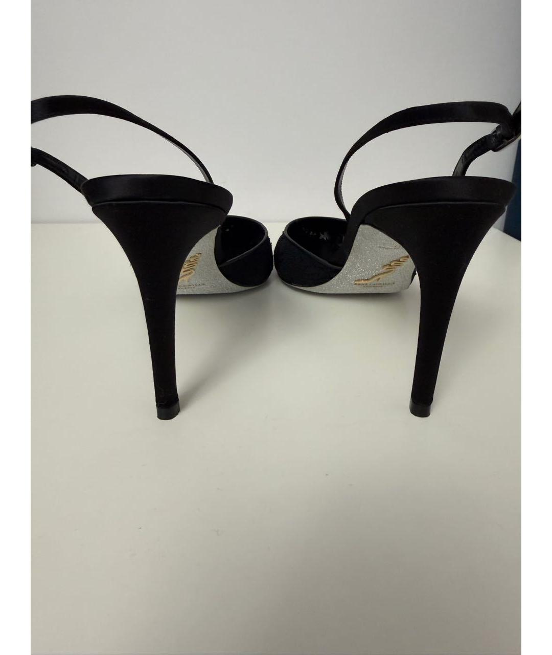 RENE CAOVILLA Черные текстильные туфли, фото 3