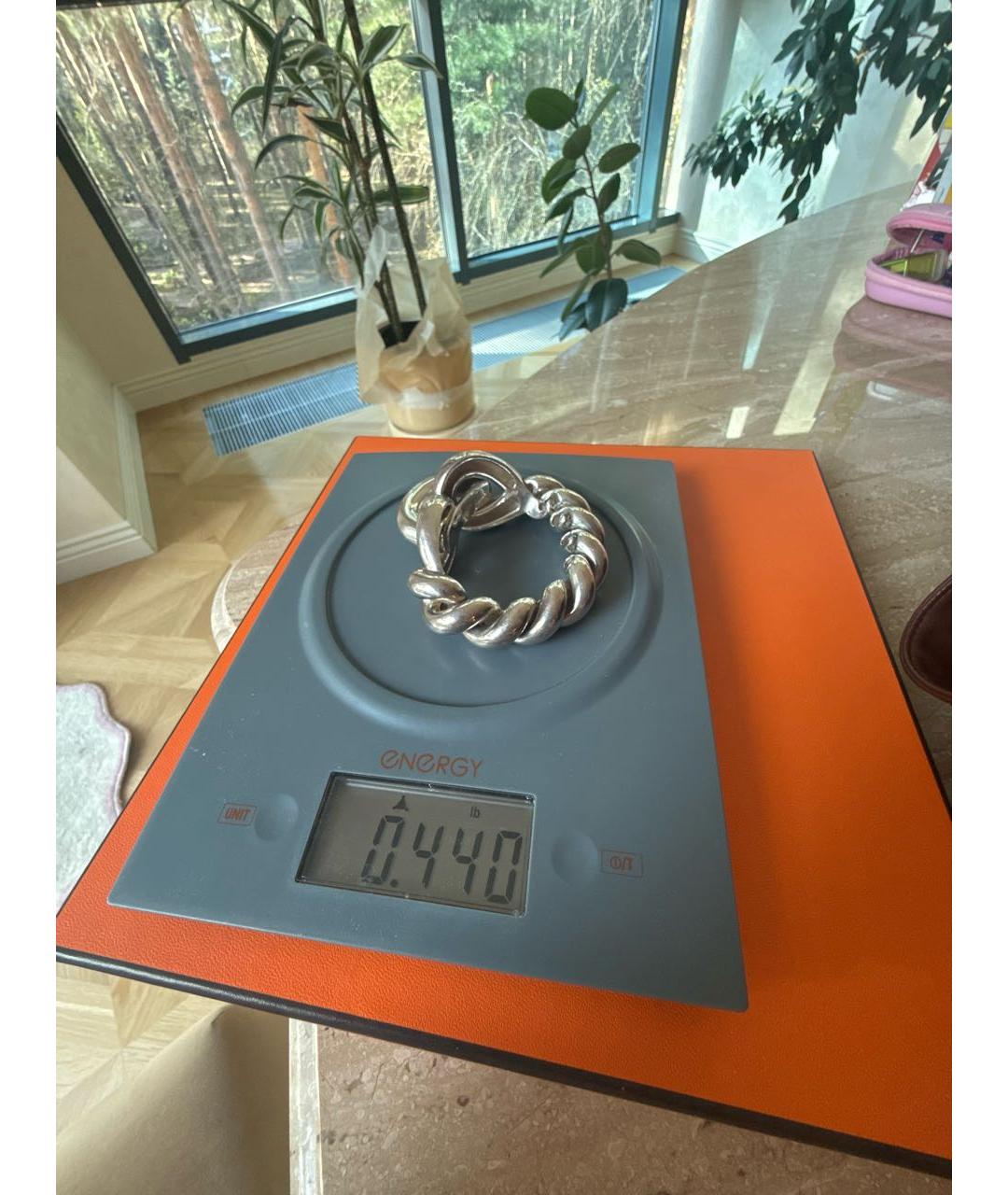 HERMES Серебрянный серебряный браслет, фото 6