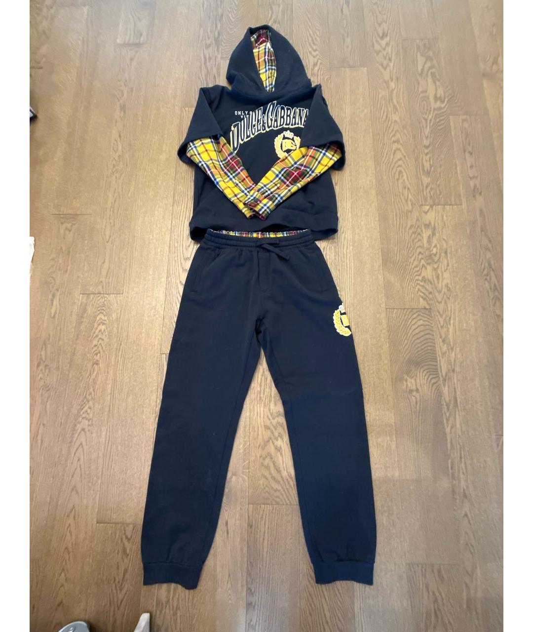 DOLCE&GABBANA Черный хлопковый комплект, фото 8