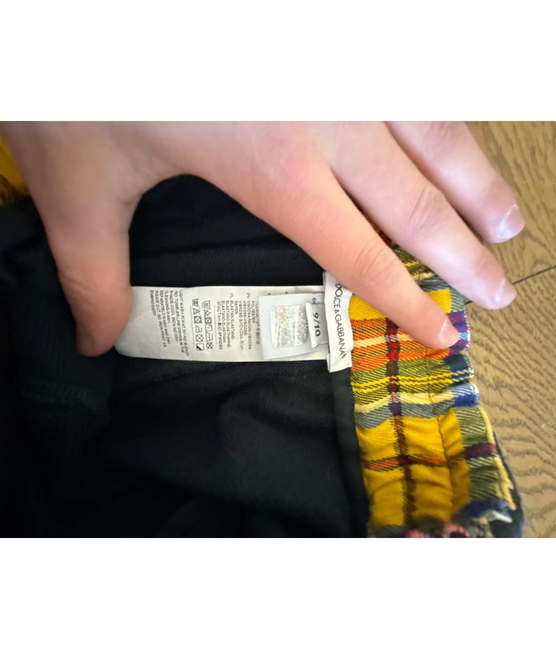 DOLCE&GABBANA Черный хлопковый комплект, фото 6