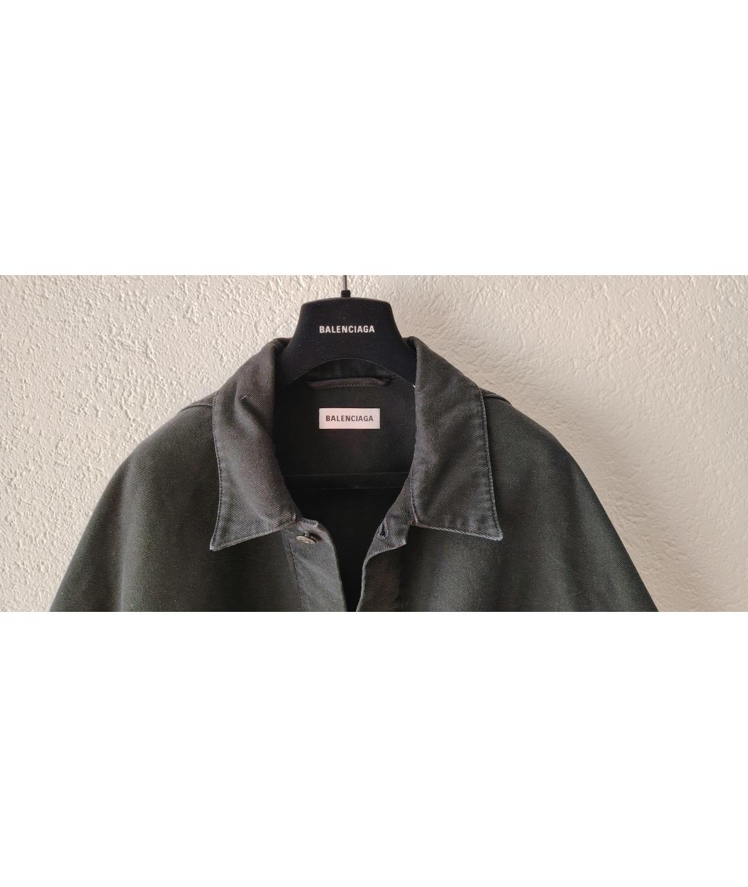 BALENCIAGA Черный деним жакет/пиджак, фото 3