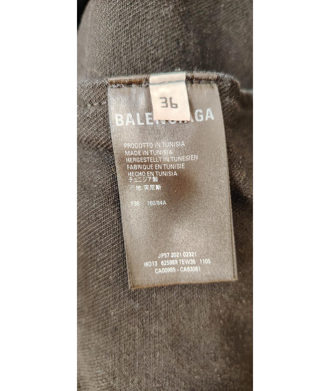 BALENCIAGA Черный деним жакет/пиджак, фото 5