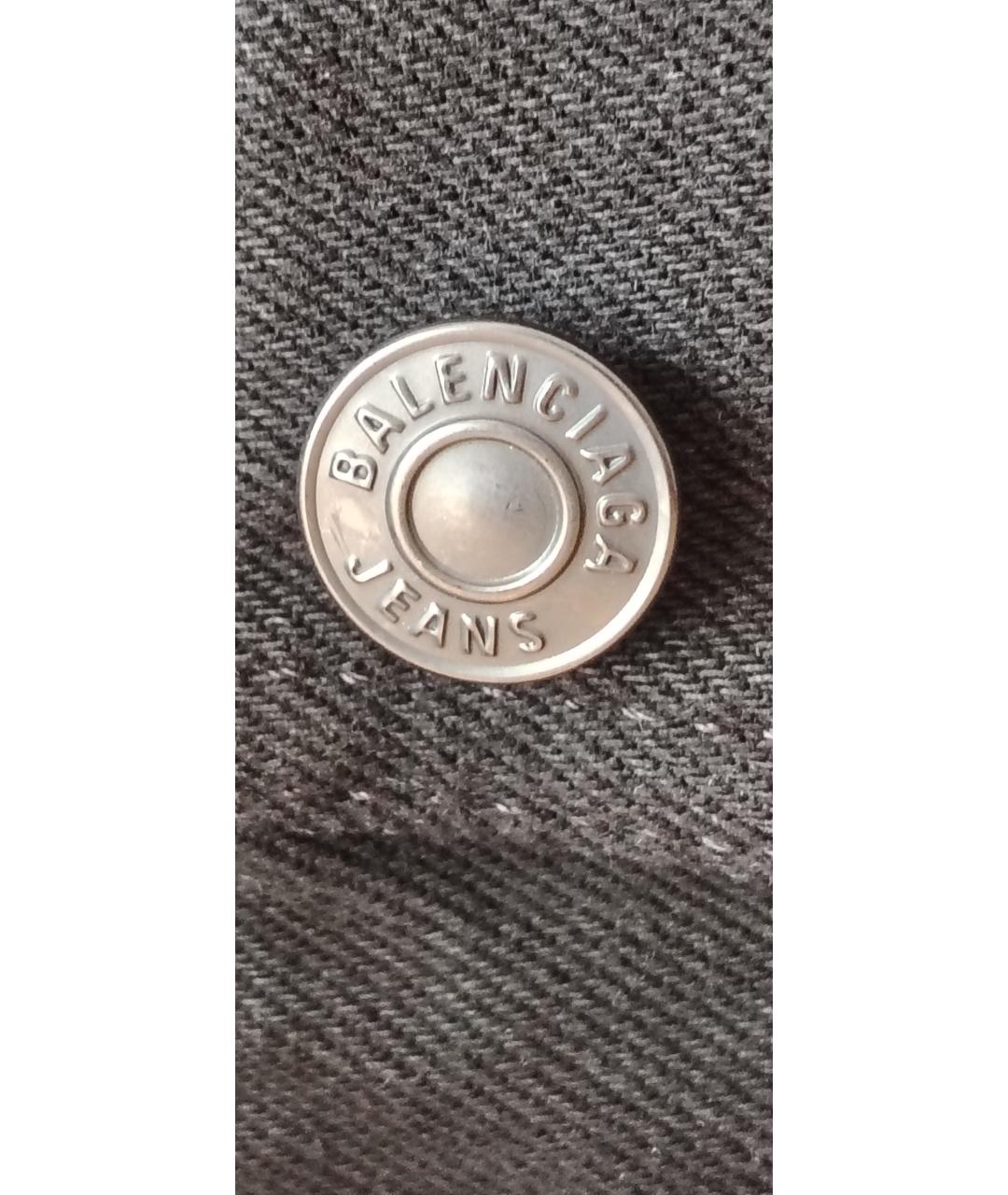 BALENCIAGA Черный деним жакет/пиджак, фото 7