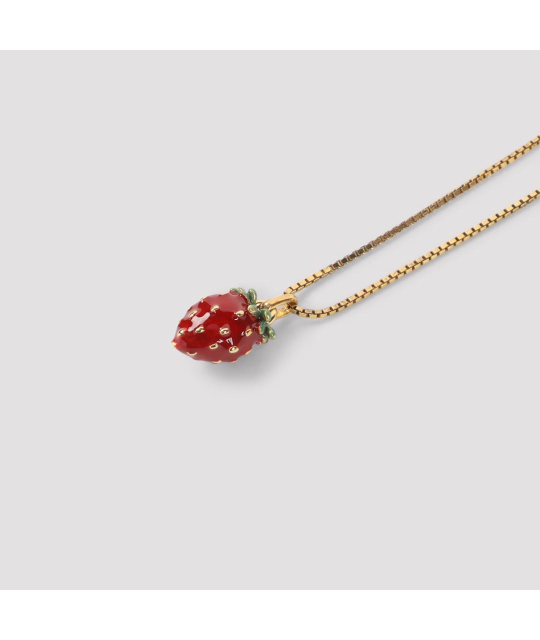 SAINT LAURENT Красная металлическая подвеска, фото 3