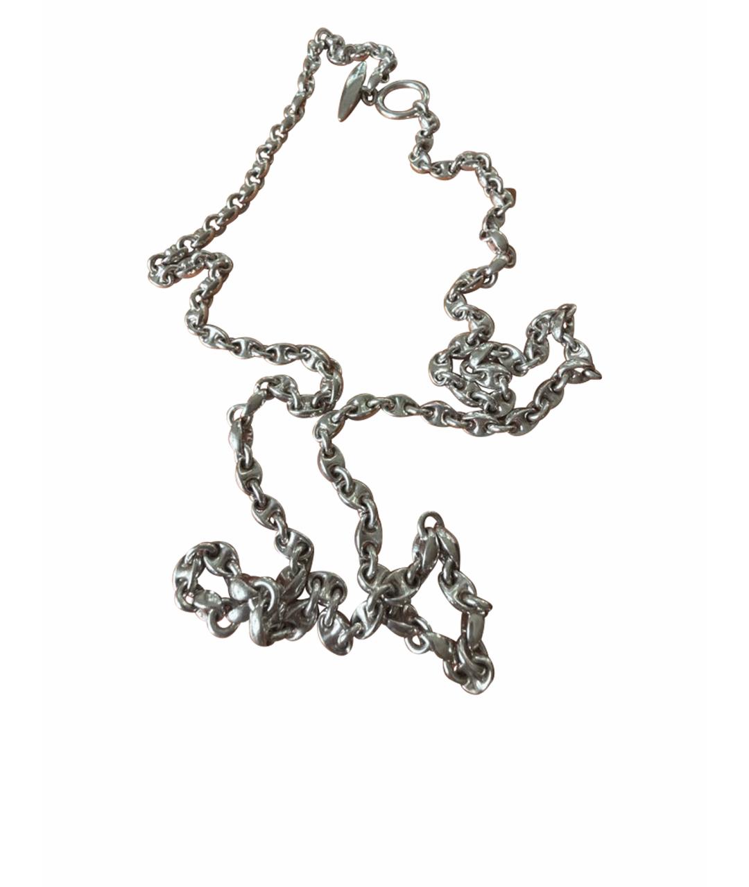 HERMES Серебряное серебряное колье, фото 1