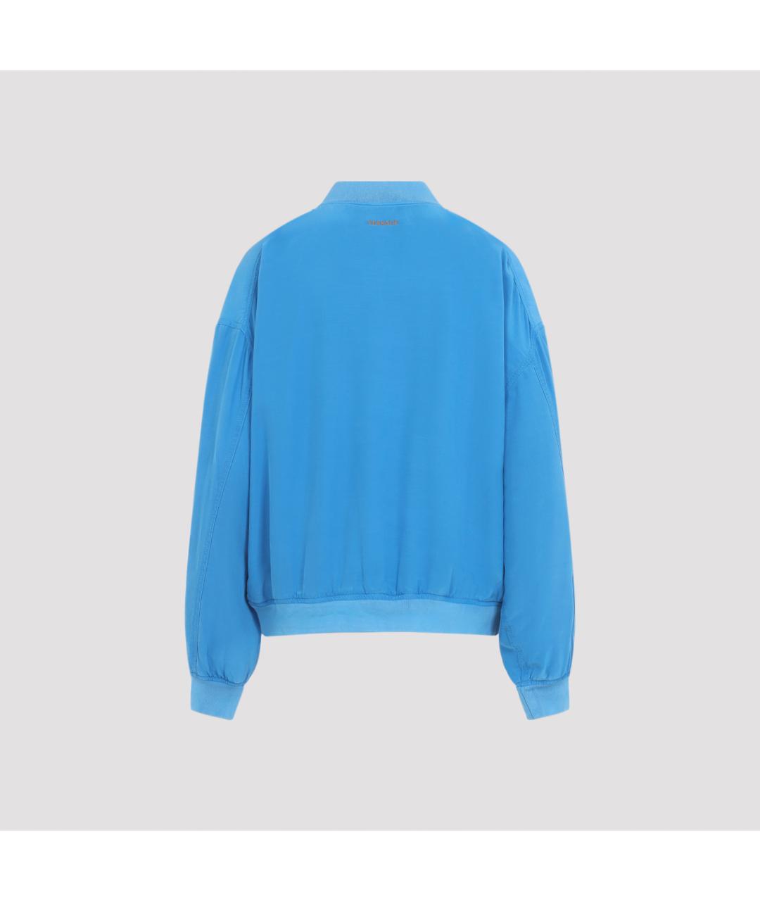 VERSACE Синяя хлопковая куртка, фото 4