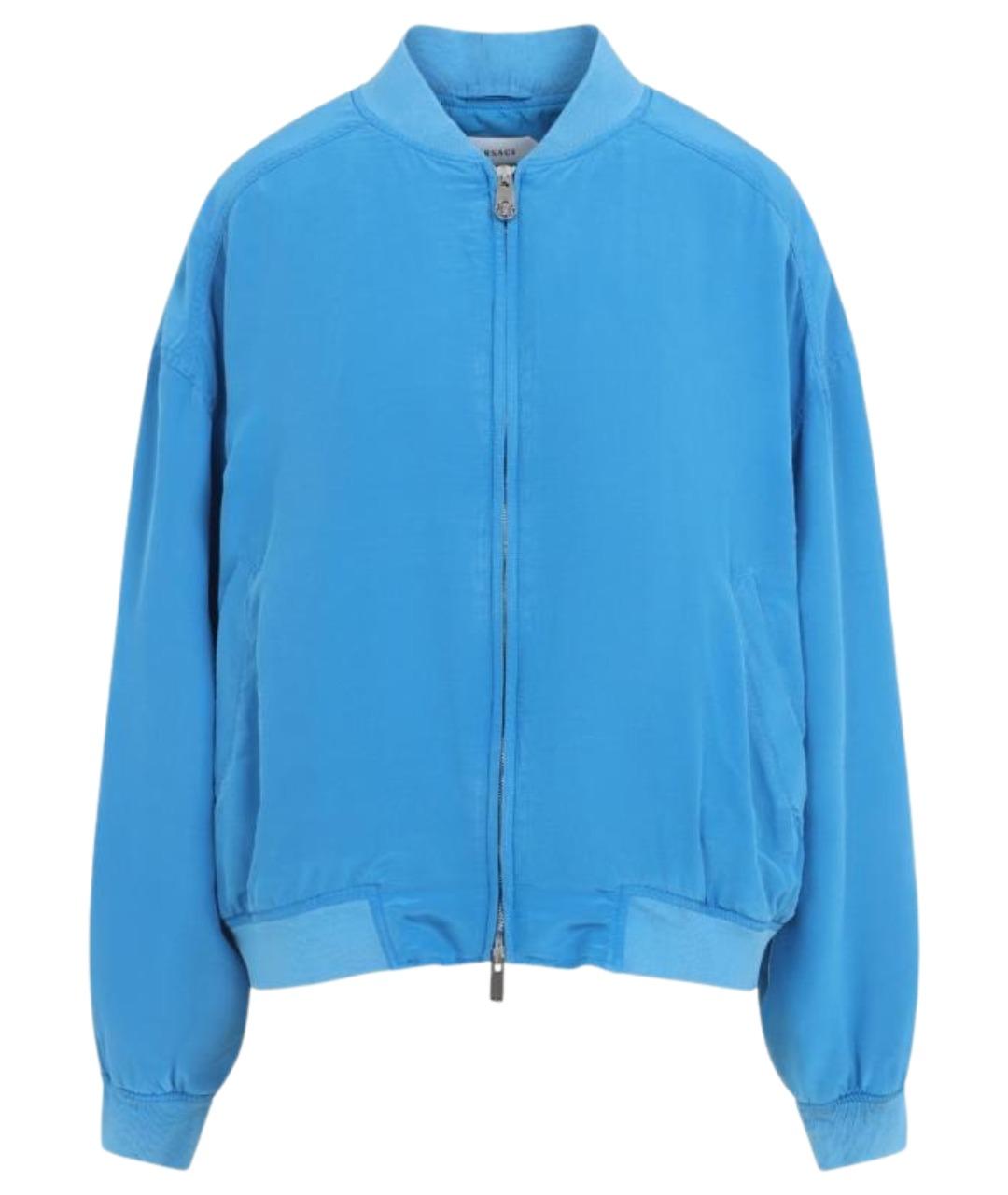 VERSACE Синяя хлопковая куртка, фото 1