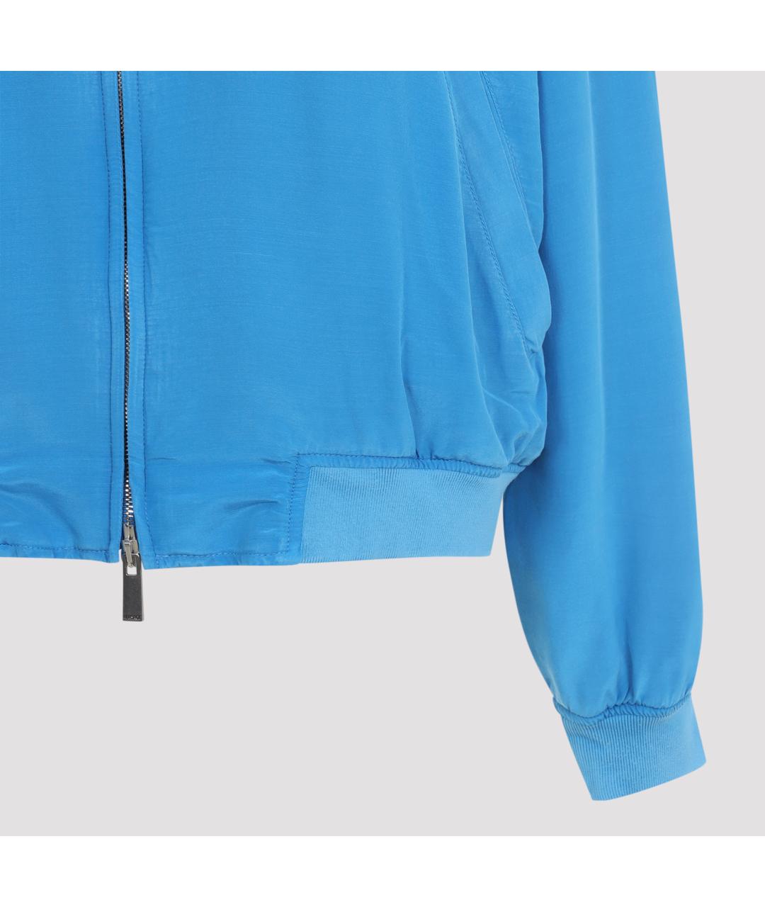 VERSACE Синяя хлопковая куртка, фото 5