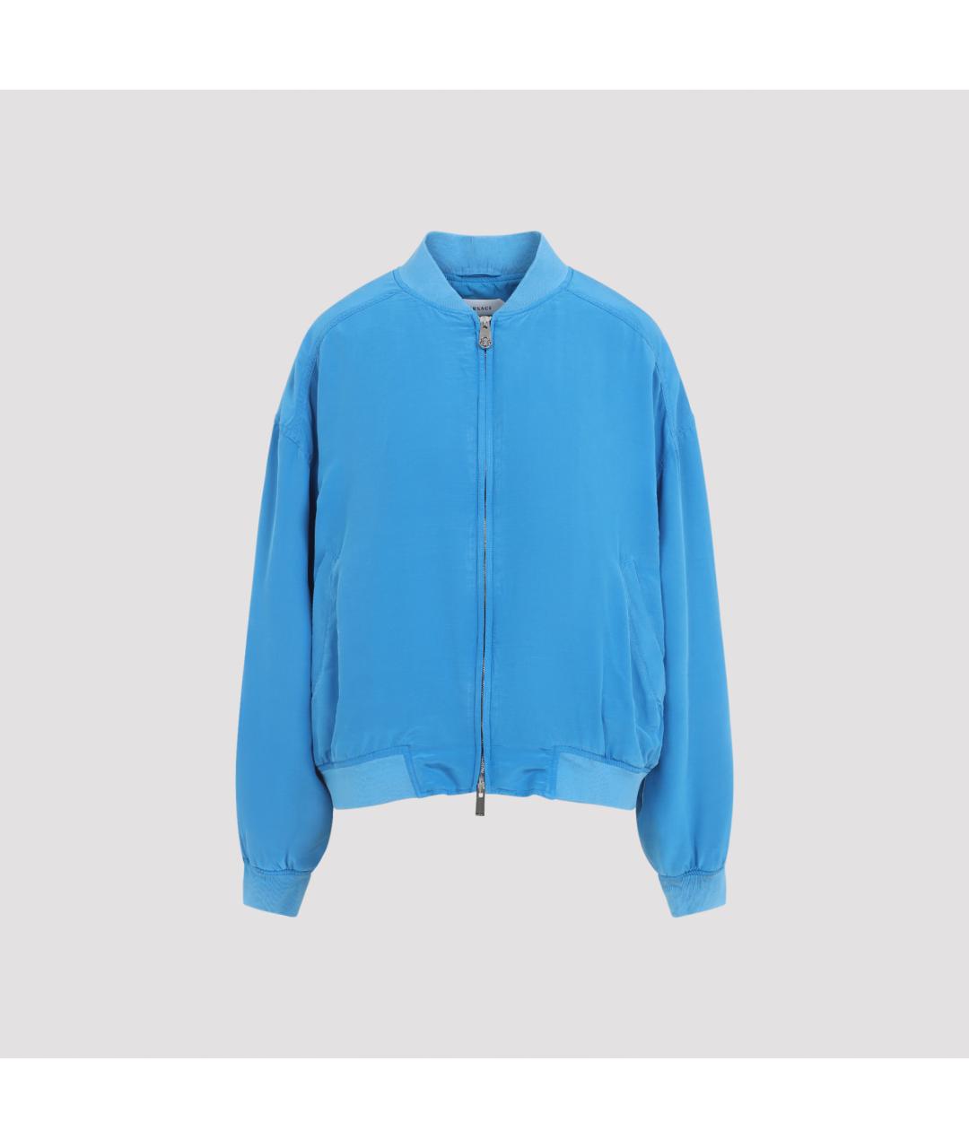 VERSACE Синяя хлопковая куртка, фото 2