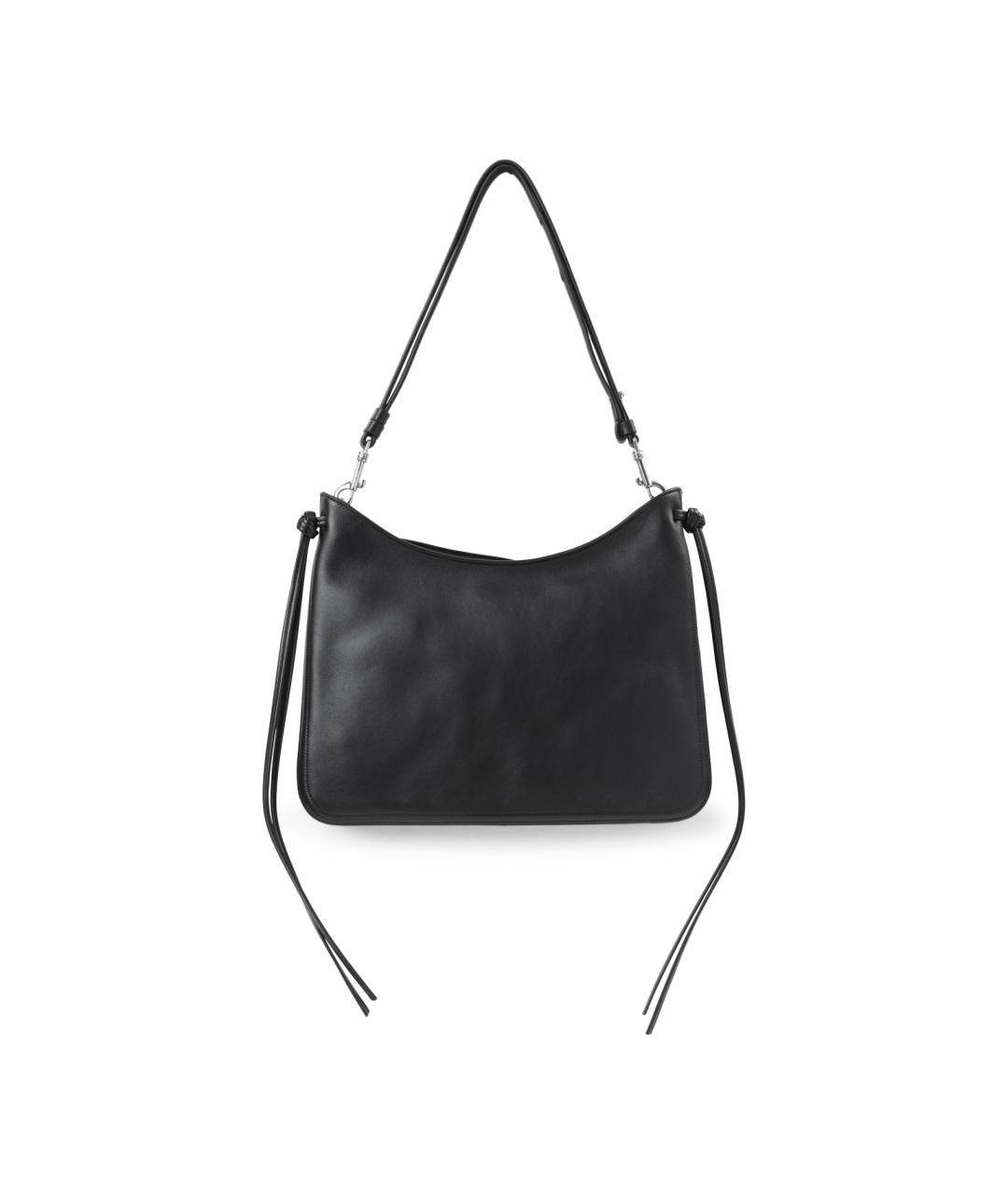 PHOEBE PHILO Черная кожаная сумка через плечо, фото 1