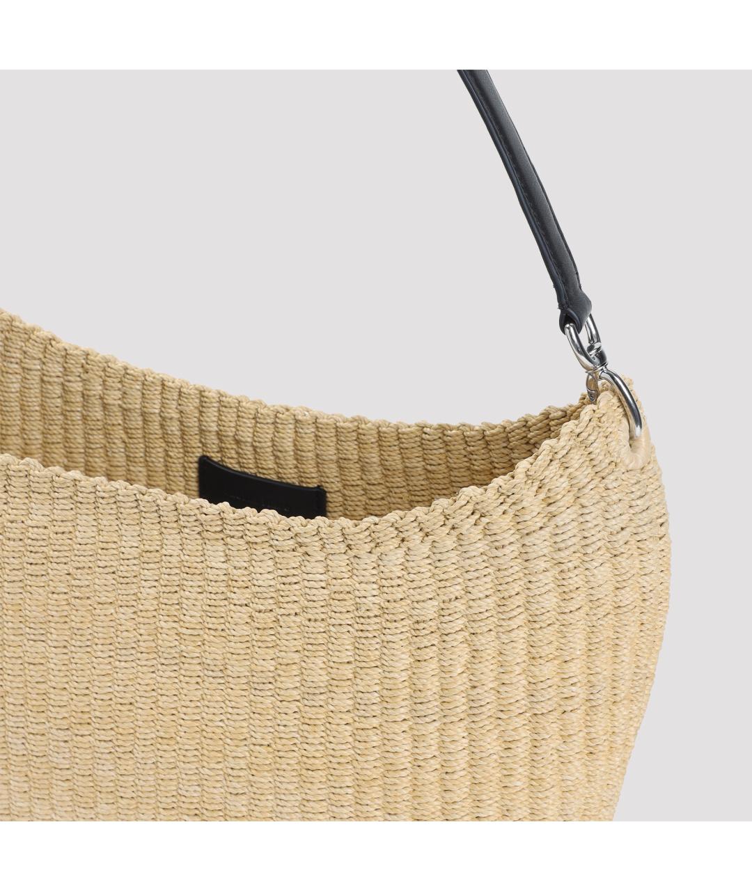 PHOEBE PHILO Бежевая пелетеная сумка через плечо, фото 3