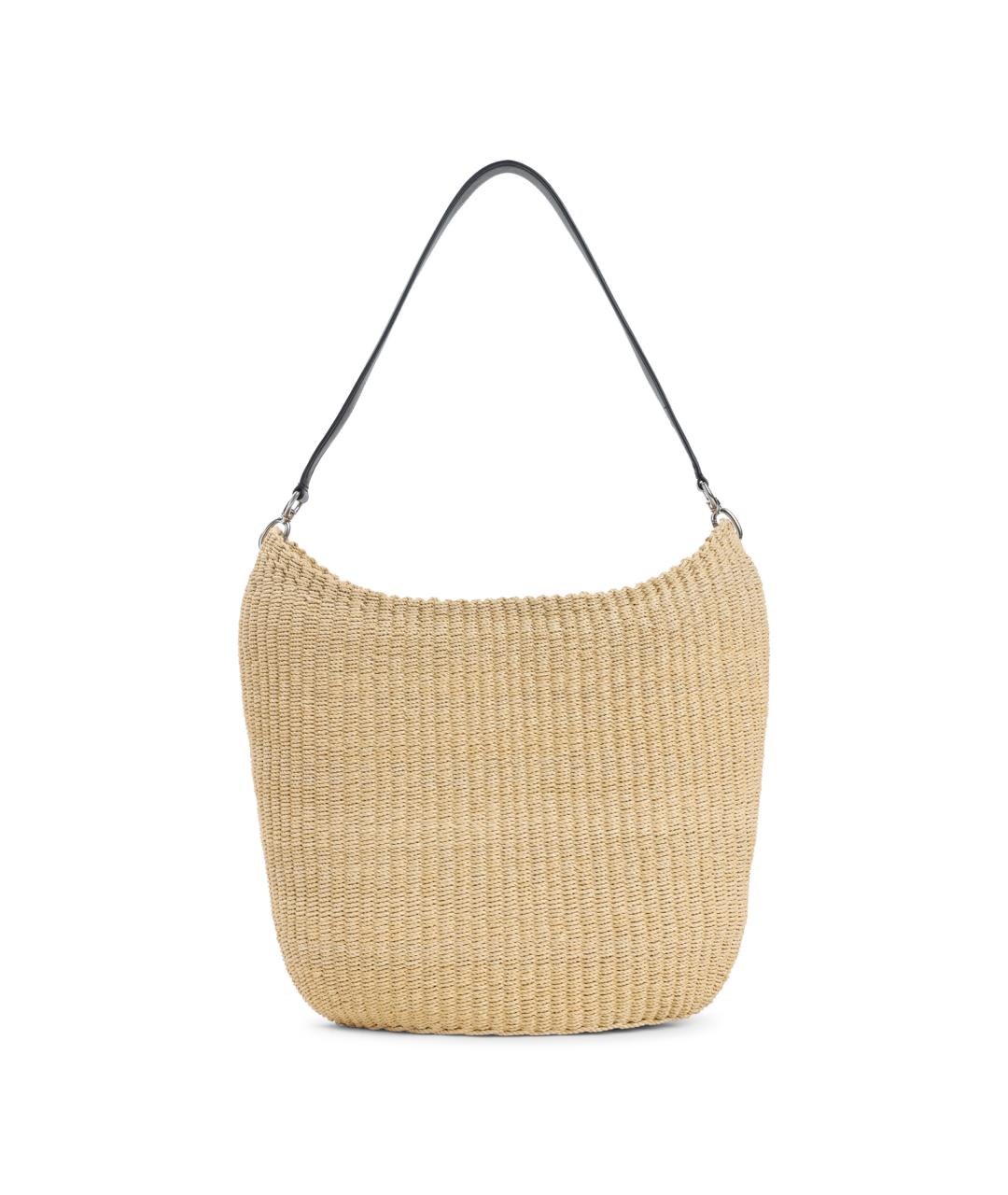 PHOEBE PHILO Бежевая пелетеная сумка через плечо, фото 1