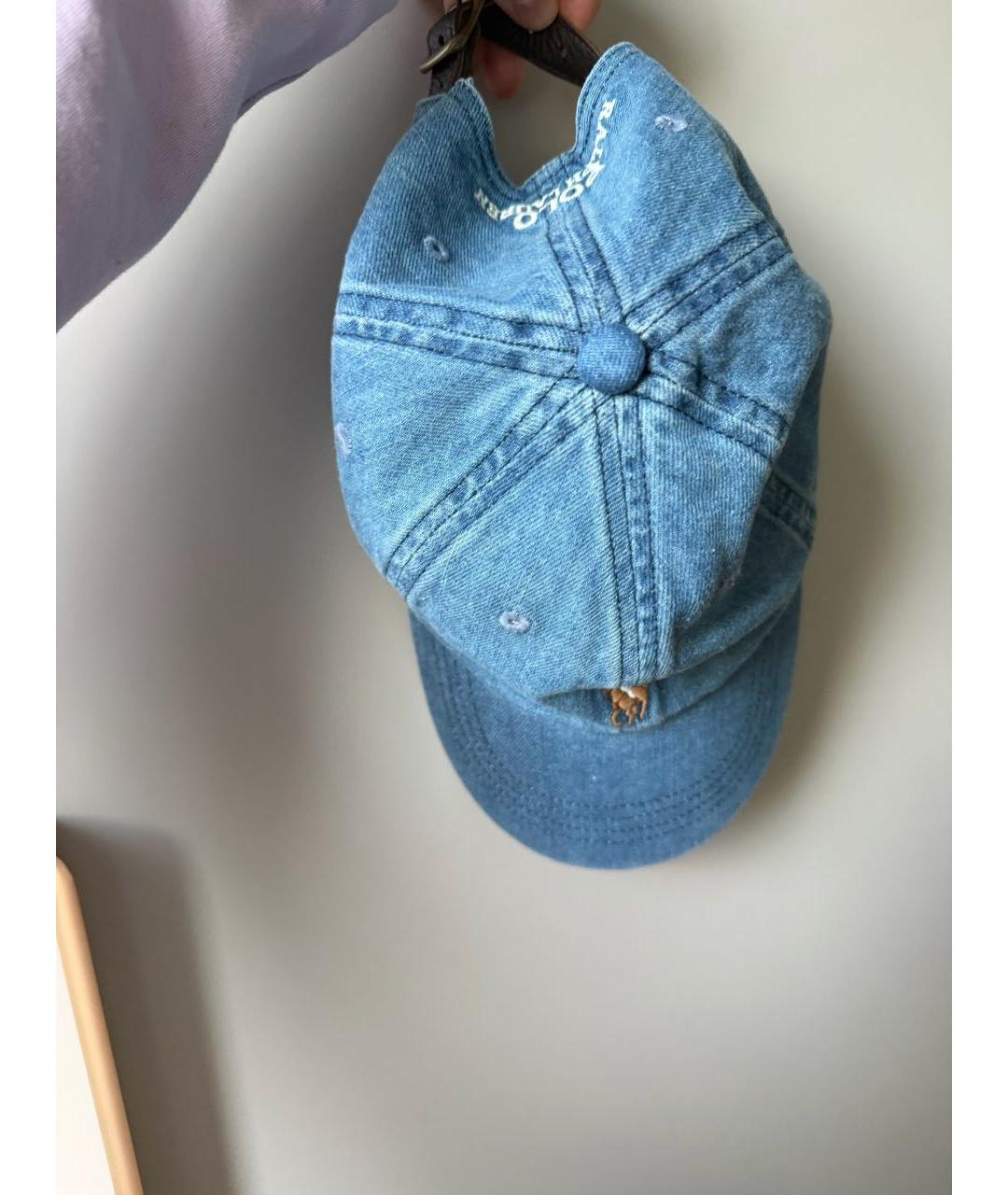 POLO RALPH LAUREN Голубая хлопковая кепка, фото 4