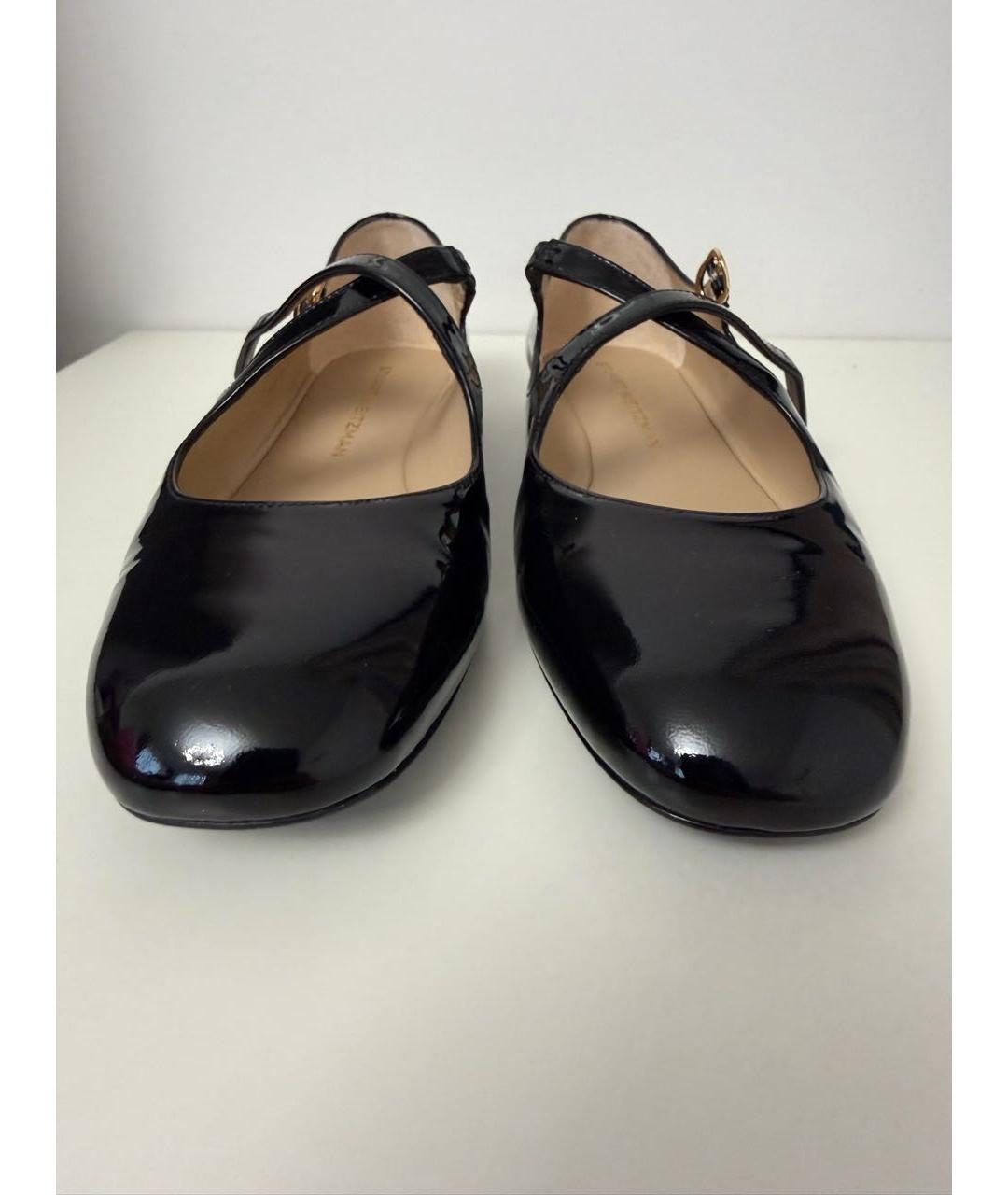 STUART WEITZMAN Черные туфли из лакированной кожи, фото 3