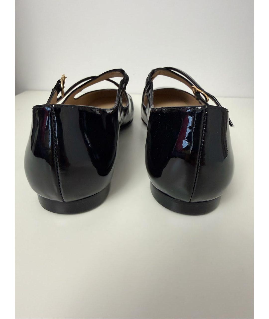 STUART WEITZMAN Черные туфли из лакированной кожи, фото 4