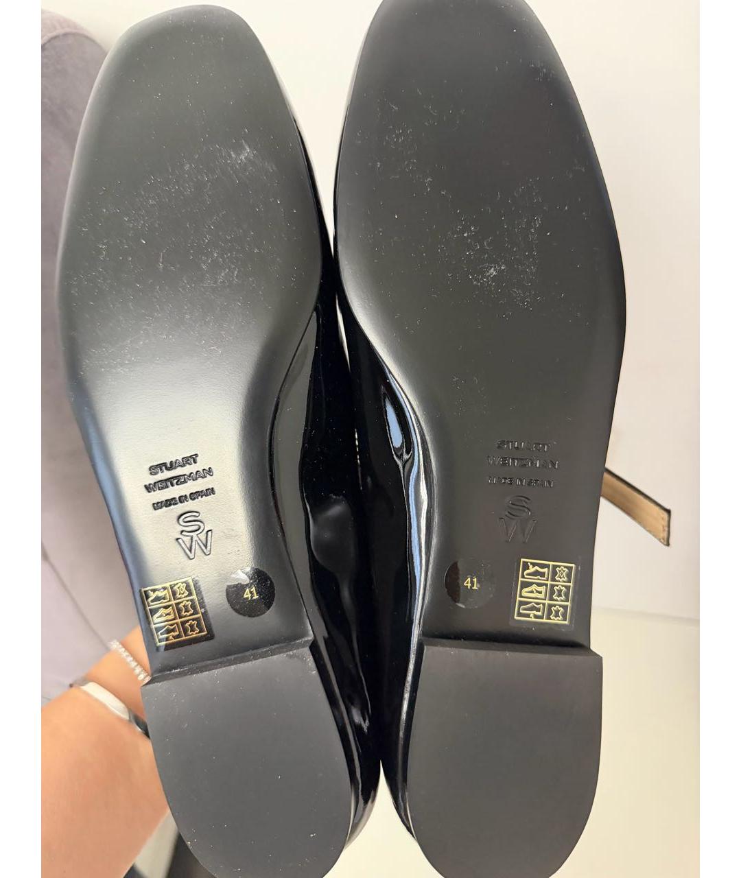 STUART WEITZMAN Черные туфли из лакированной кожи, фото 5