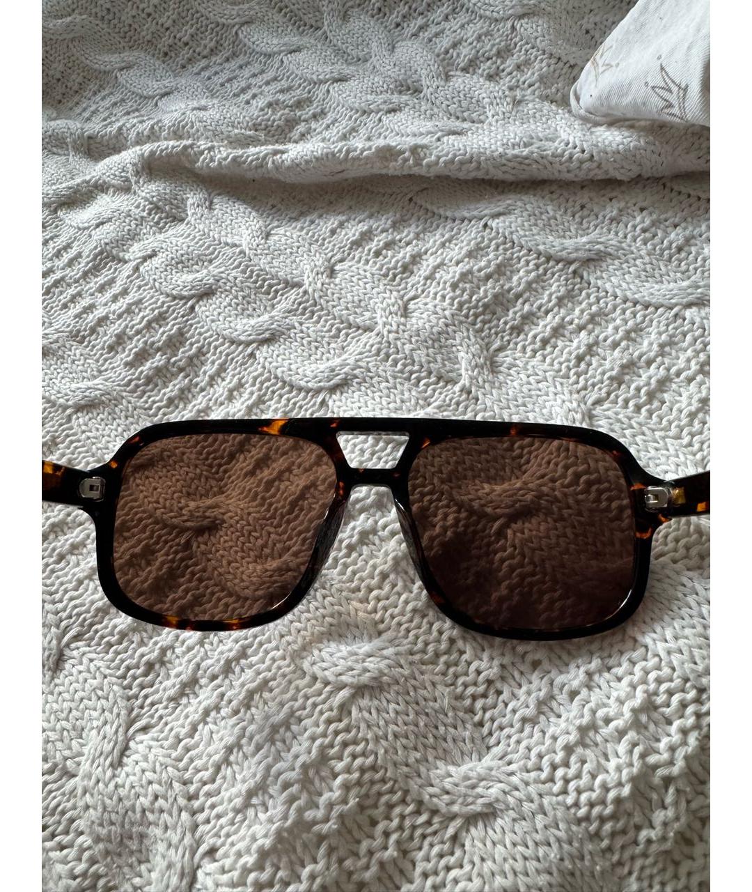 TOM FORD Коричневые пластиковые солнцезащитные очки, фото 4