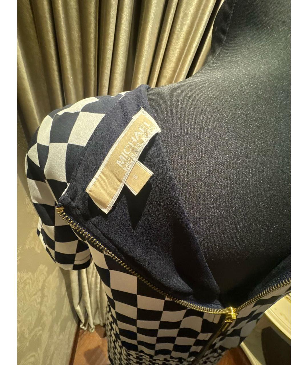 MICHAEL MICHAEL KORS Черное полиэстеровое повседневное платье, фото 3