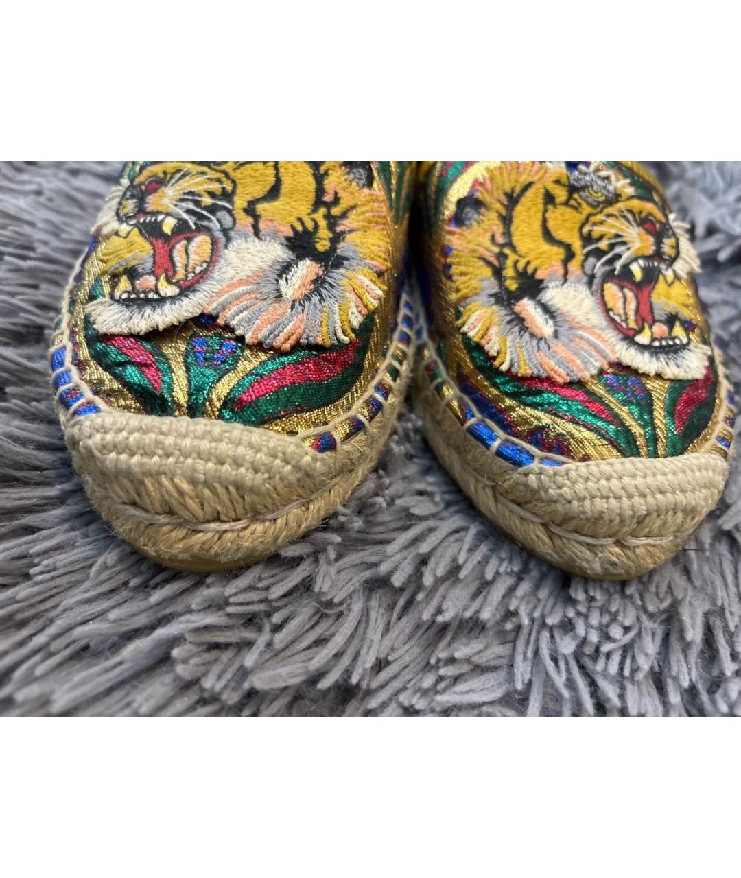GUCCI Мульти текстильные эспадрильи, фото 5