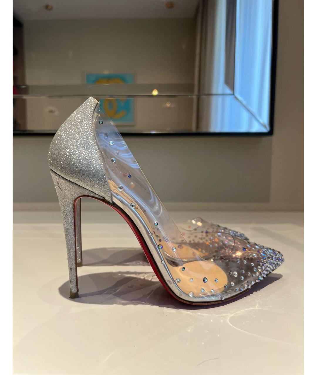 CHRISTIAN LOUBOUTIN Серебряные туфли, фото 5