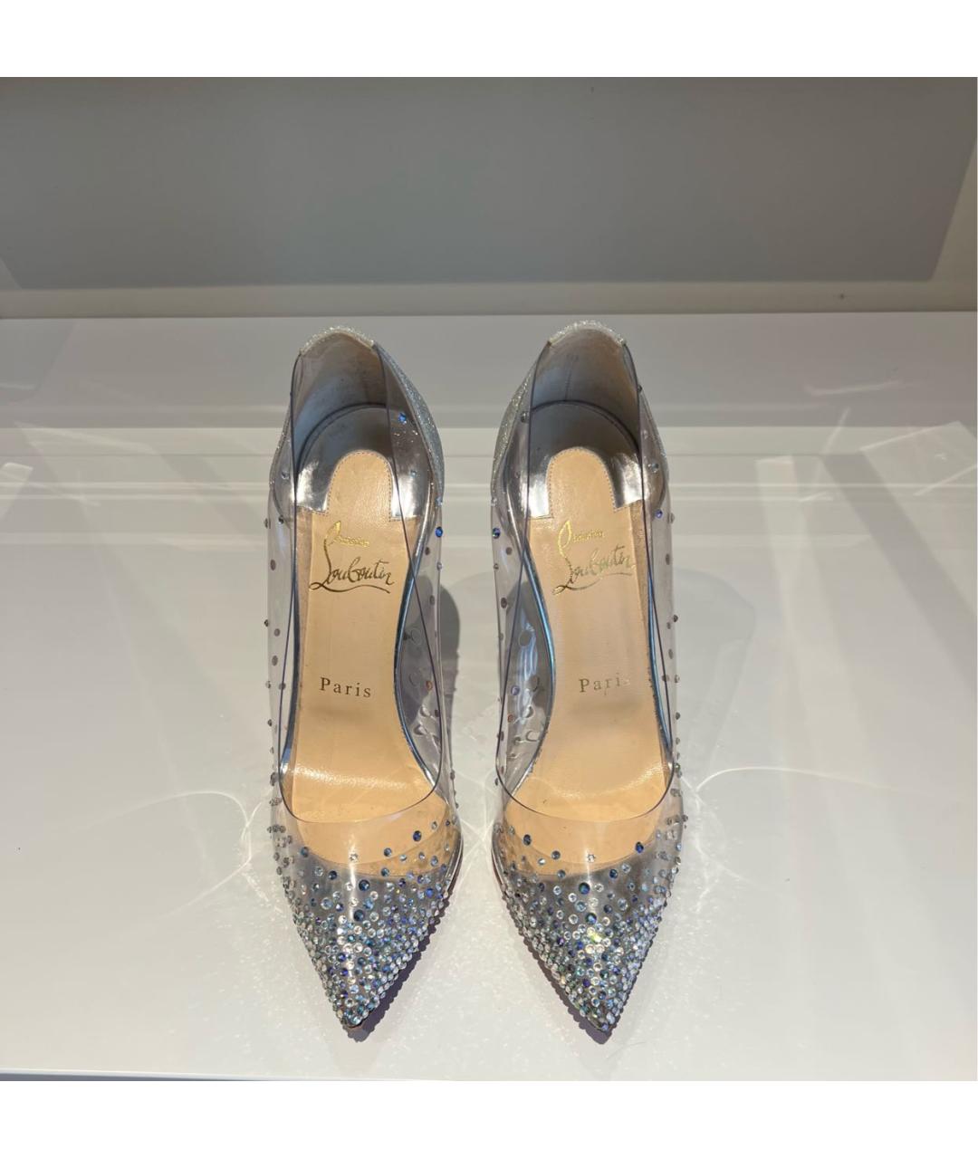 CHRISTIAN LOUBOUTIN Серебряные туфли, фото 3