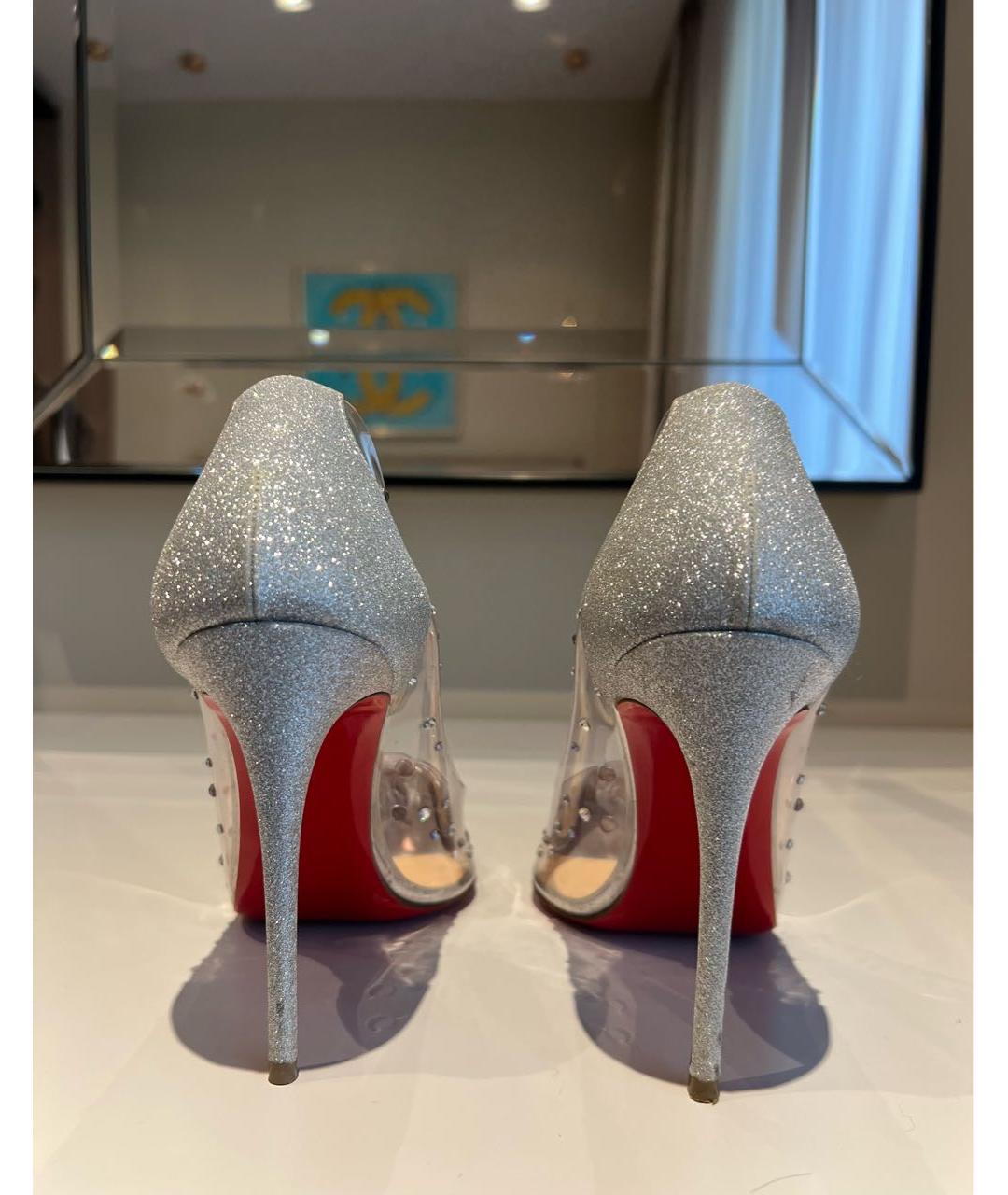 CHRISTIAN LOUBOUTIN Серебряные туфли, фото 4