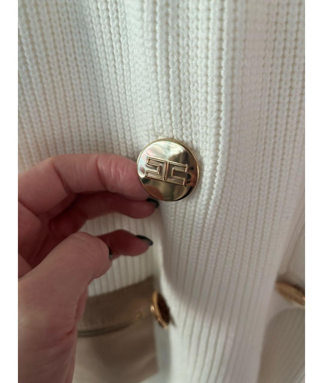 ELISABETTA FRANCHI Белое платье, фото 3