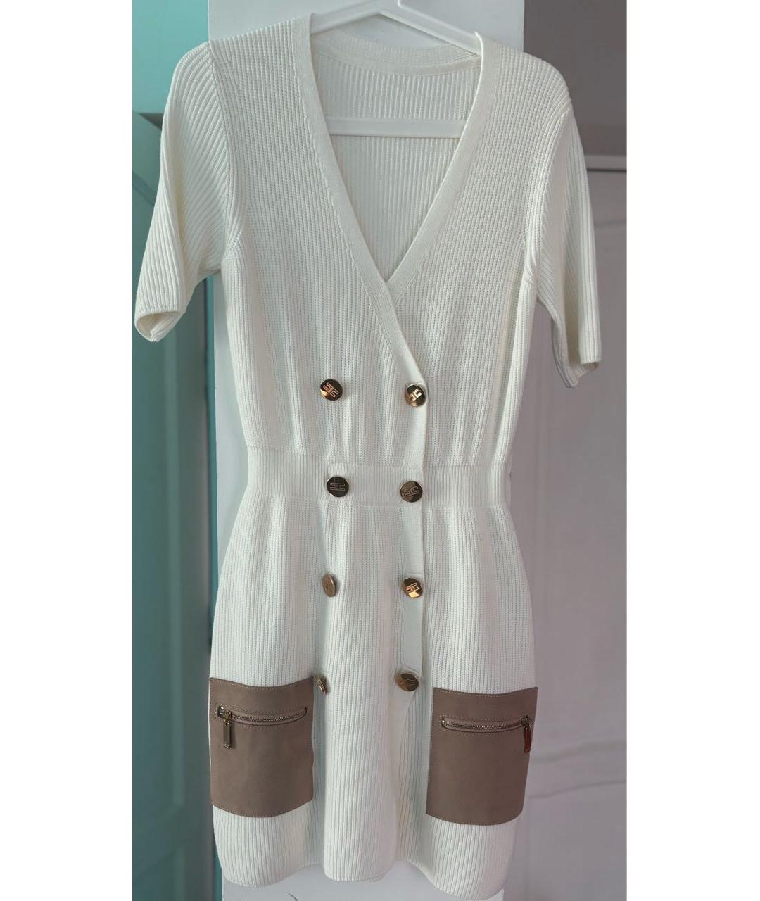 ELISABETTA FRANCHI Белое платье, фото 5