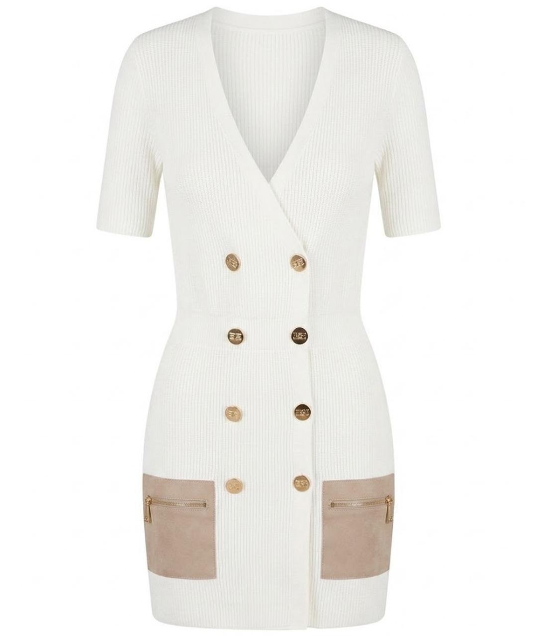 ELISABETTA FRANCHI Белое платье, фото 1