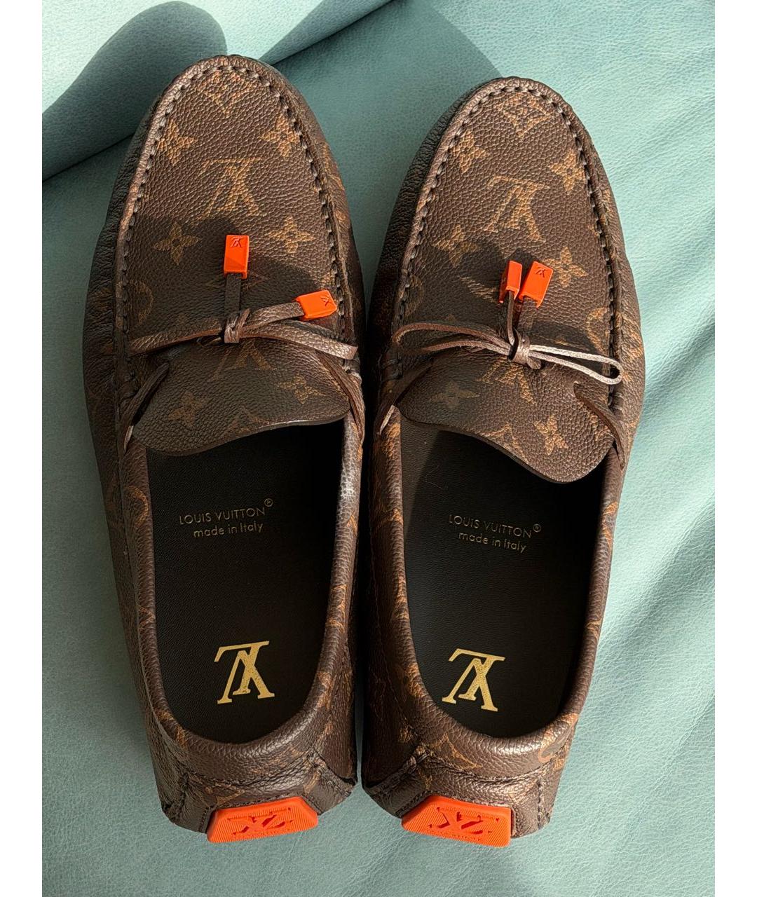 LOUIS VUITTON Коричневые мокасины, фото 3