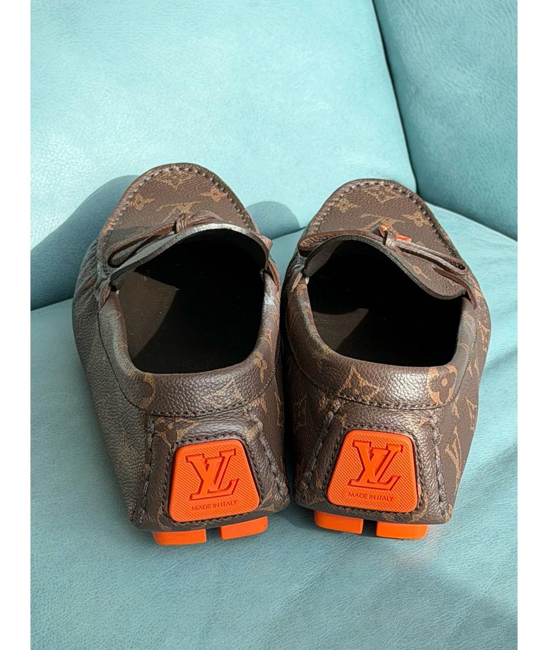 LOUIS VUITTON Коричневые мокасины, фото 4