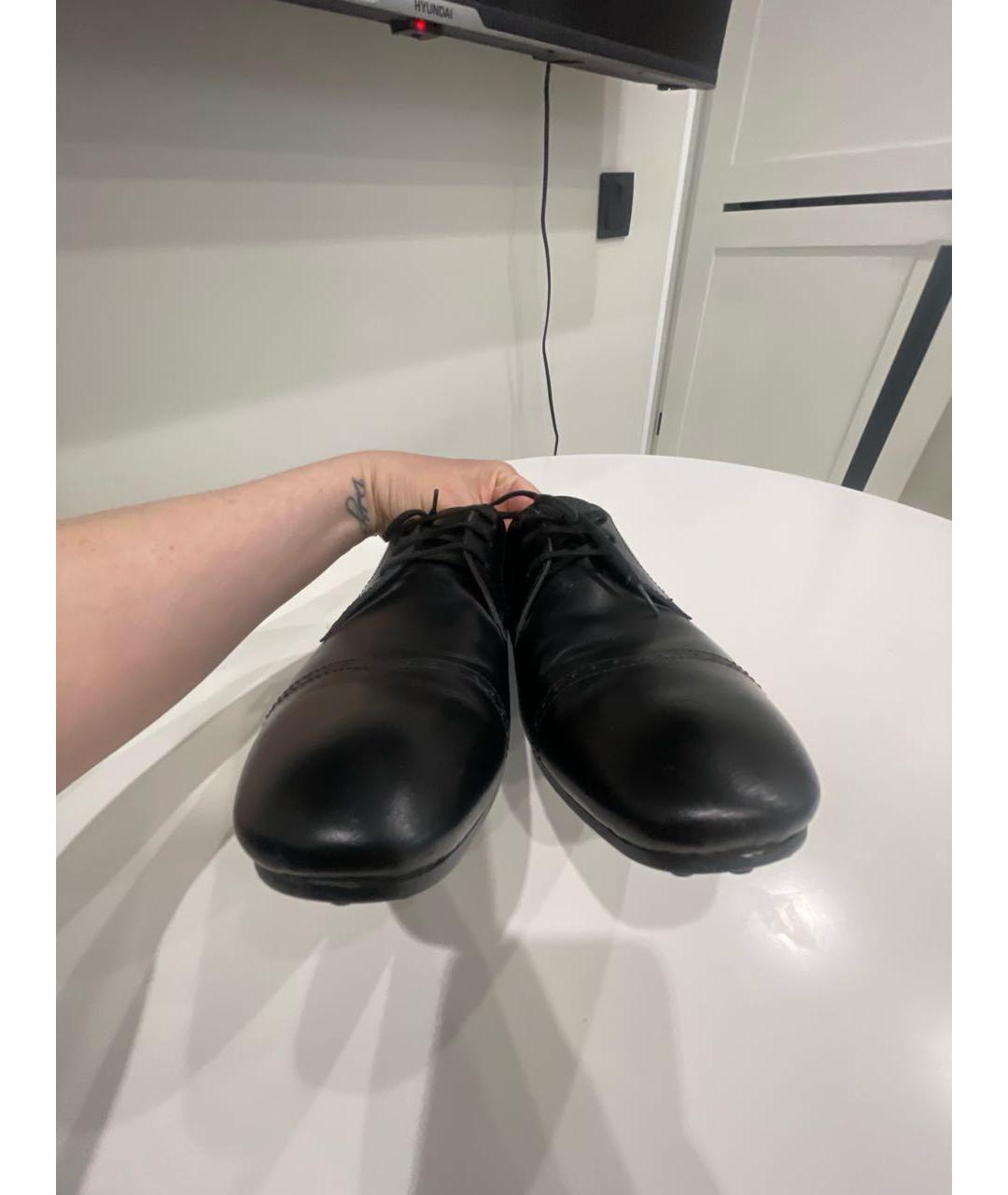TOD'S Черные кожаные туфли, фото 7