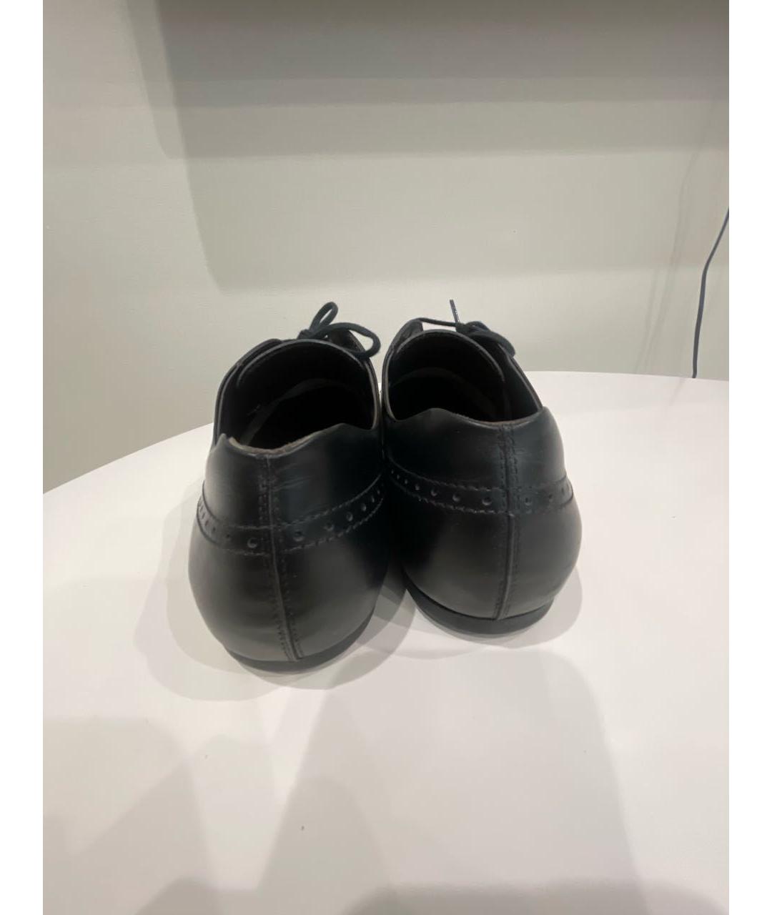 TOD'S Черные кожаные туфли, фото 4