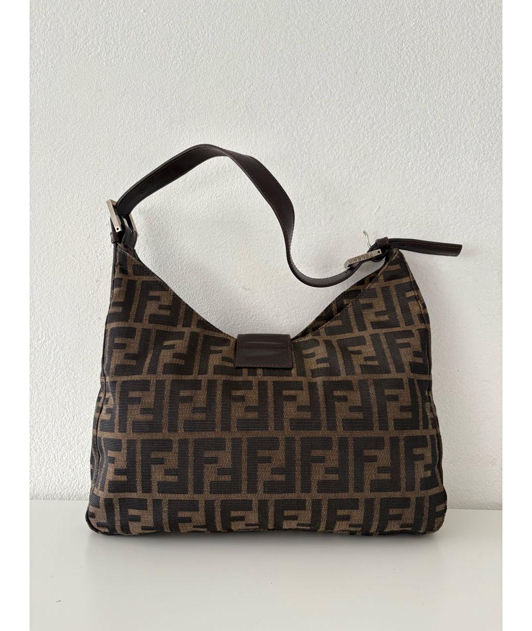 FENDI Коричневая сумка через плечо, фото 3