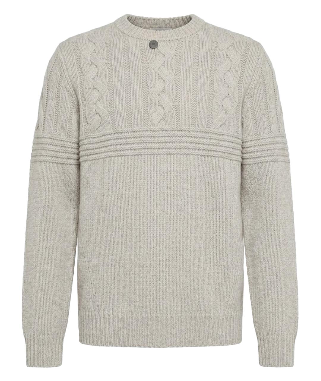 BRUNELLO CUCINELLI Бежевый кашемировый джемпер / свитер, фото 1