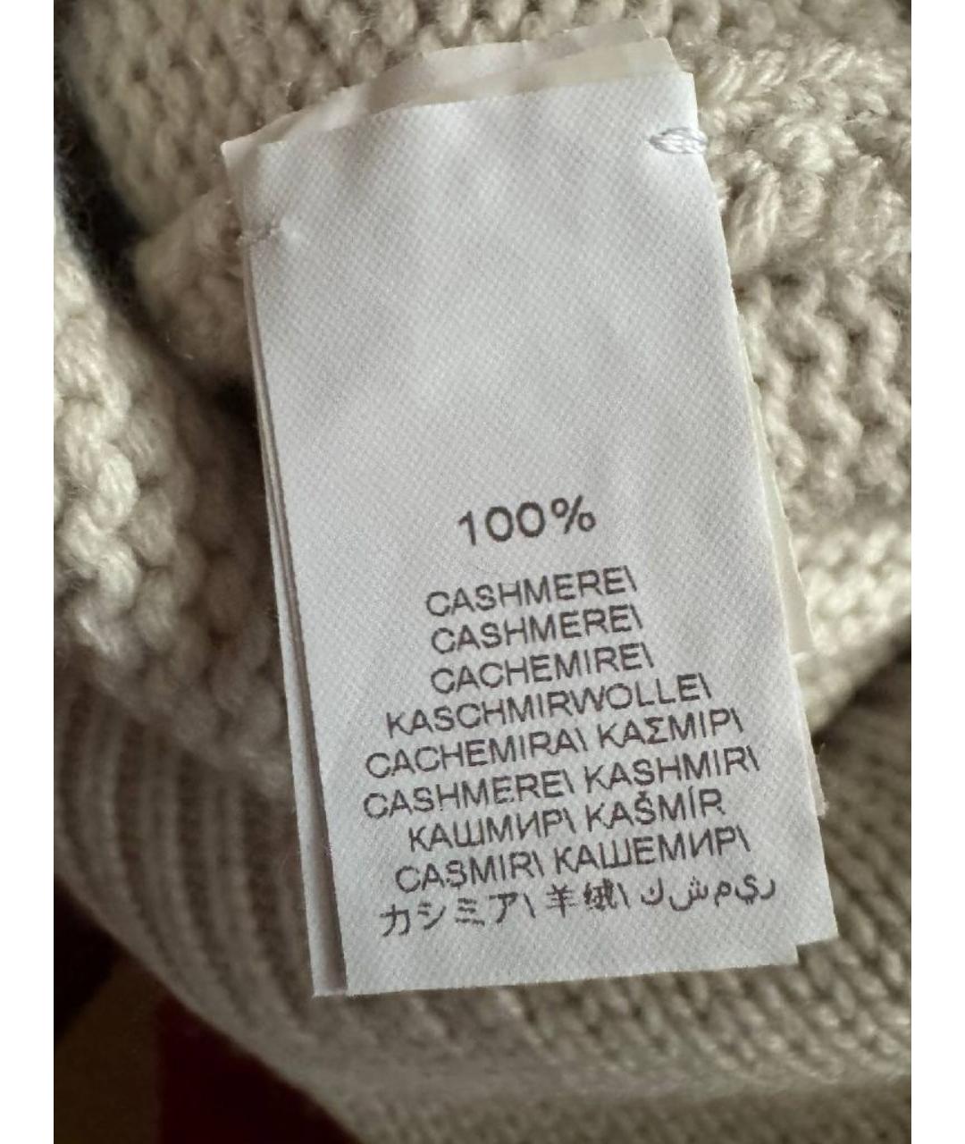 BRUNELLO CUCINELLI Бежевый кашемировый джемпер / свитер, фото 5