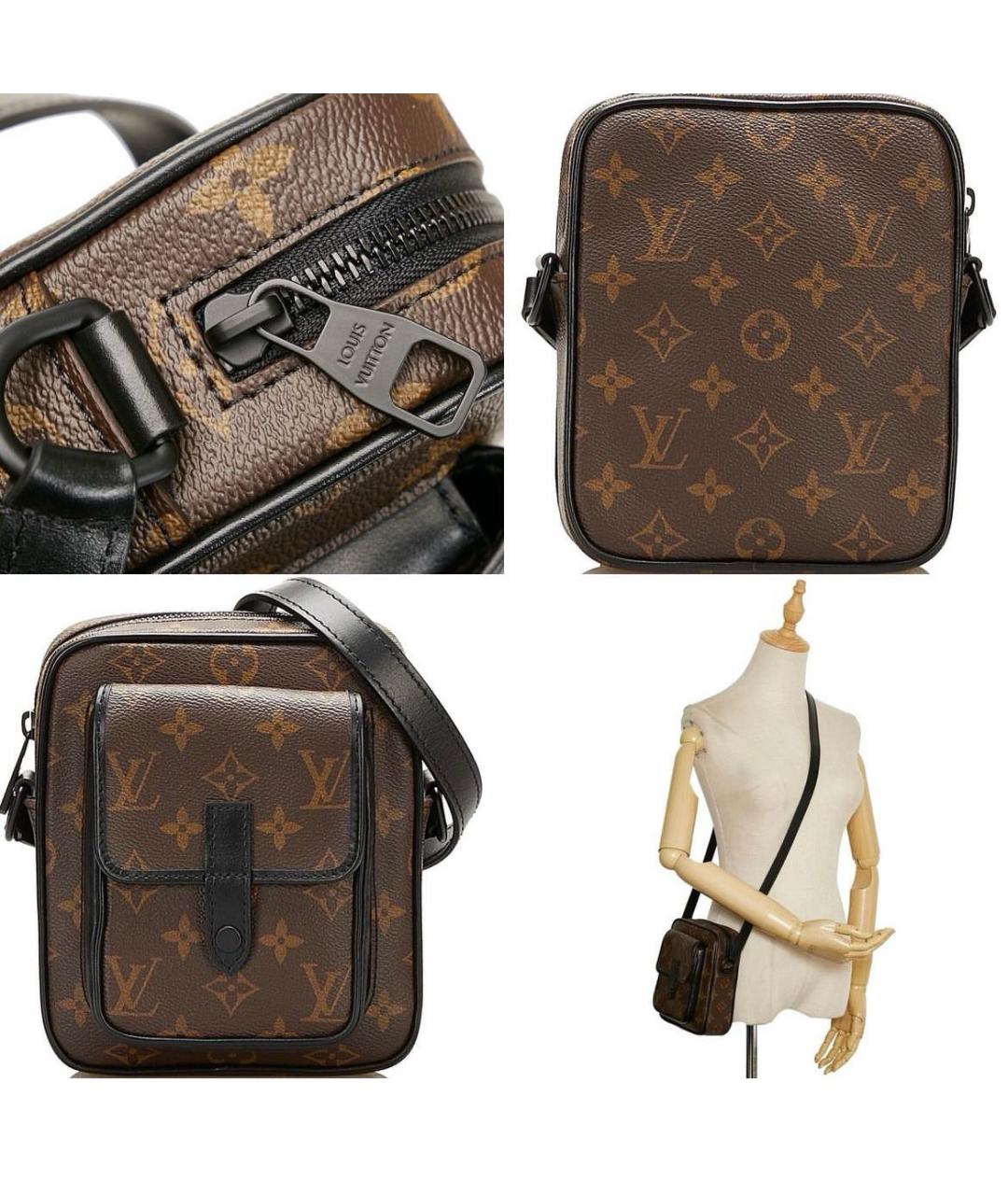 LOUIS VUITTON Коричневая сумка на плечо, фото 2