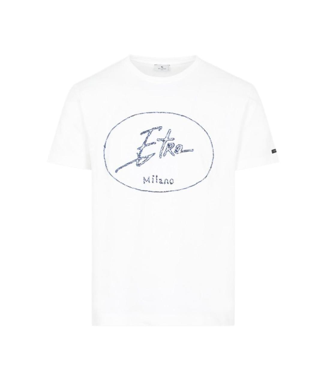 ETRO Белая хлопковая футболка, фото 1