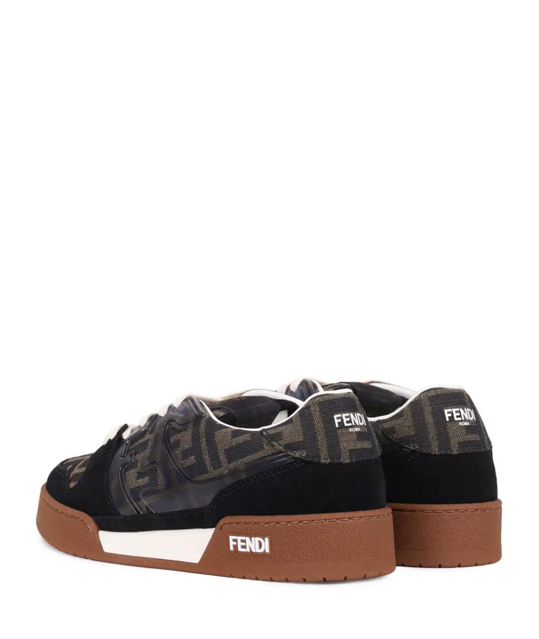 FENDI Мульти текстильные кеды, фото 4