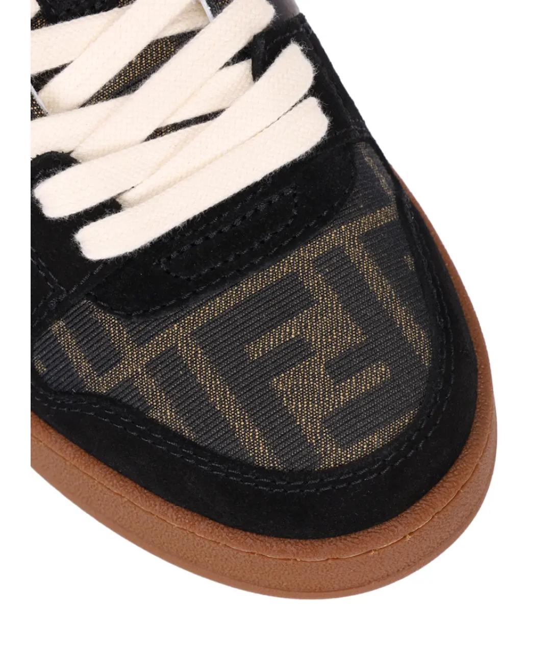 FENDI Мульти текстильные кеды, фото 5