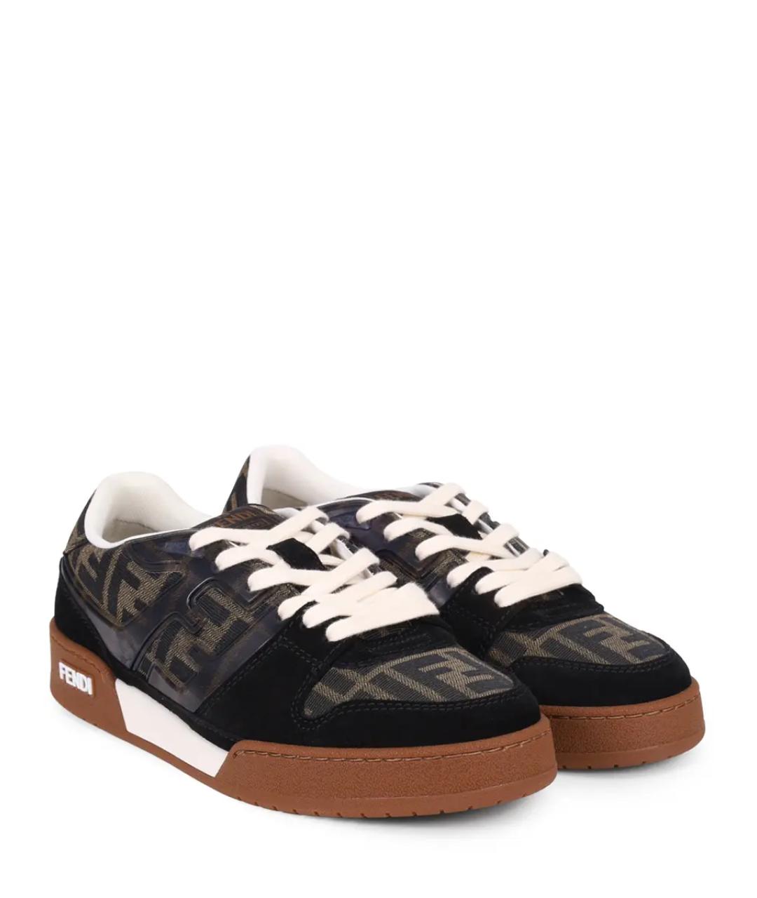FENDI Мульти текстильные кеды, фото 2