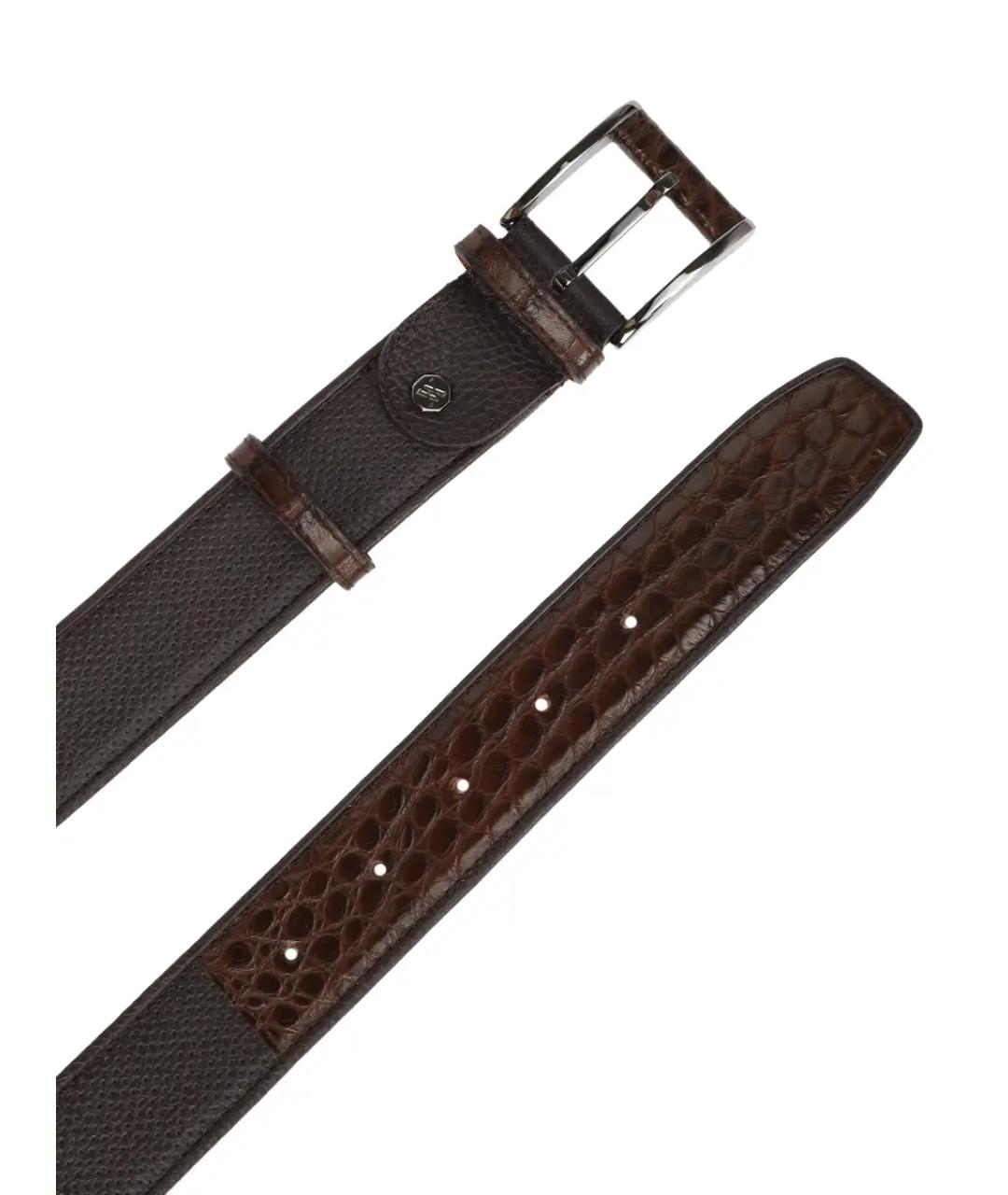 ARTIOLI Коричневый кожаный ремень, фото 3