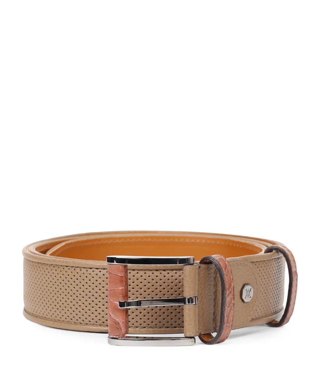 ARTIOLI Бежевый кожаный ремень, фото 1